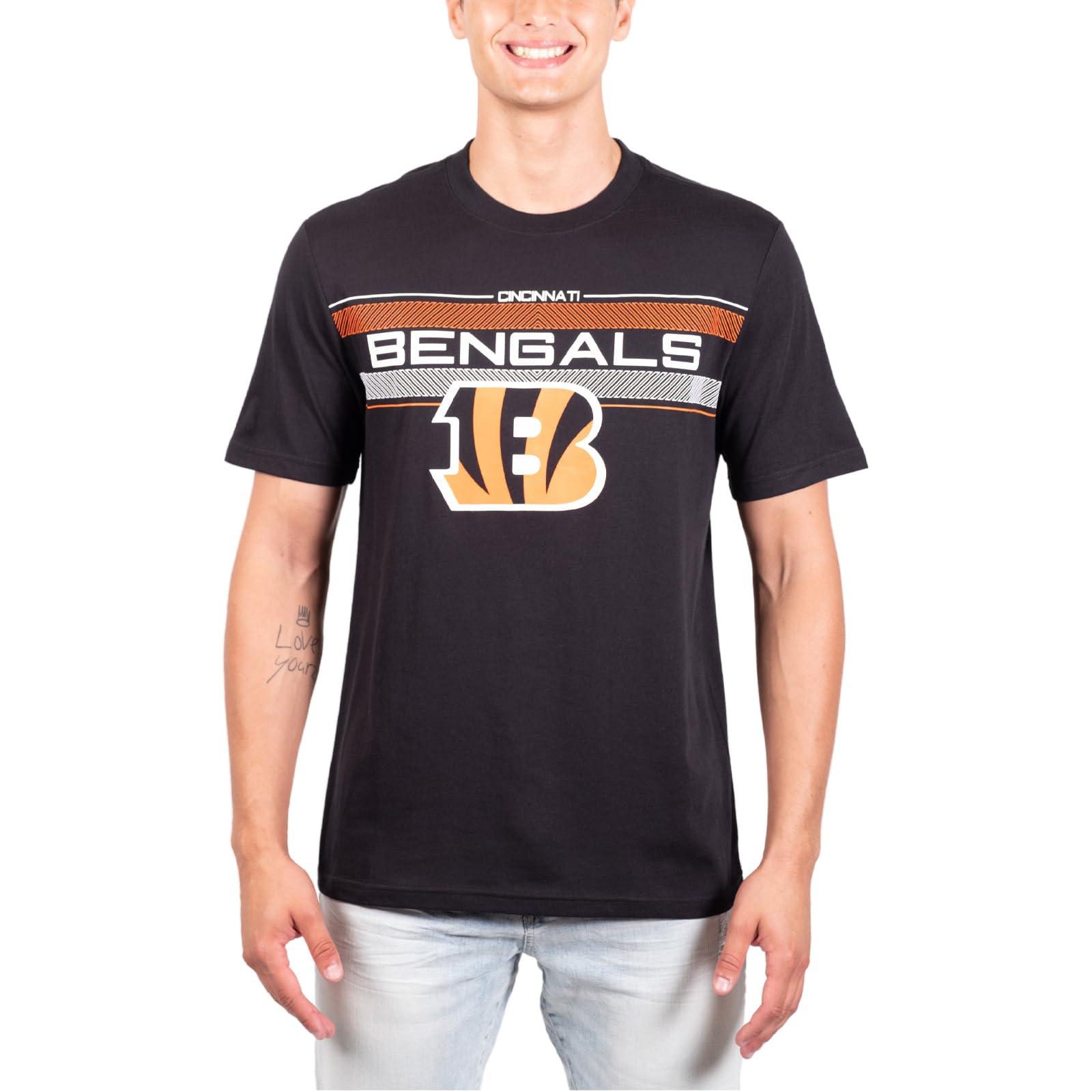 Ultra Game NFL Cincinnati Bengals Mens Super Soft Ultimate Game Day Crew Neck T-Shirt|Cincinnati Bengals - UltraGameShop