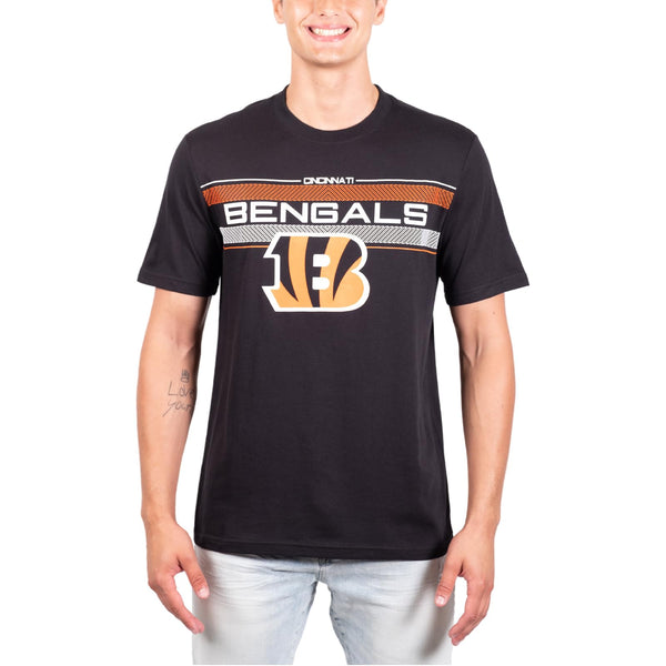 Ultra Game NFL Cincinnati Bengals Mens Super Soft Ultimate Game Day Crew Neck T-Shirt|Cincinnati Bengals
