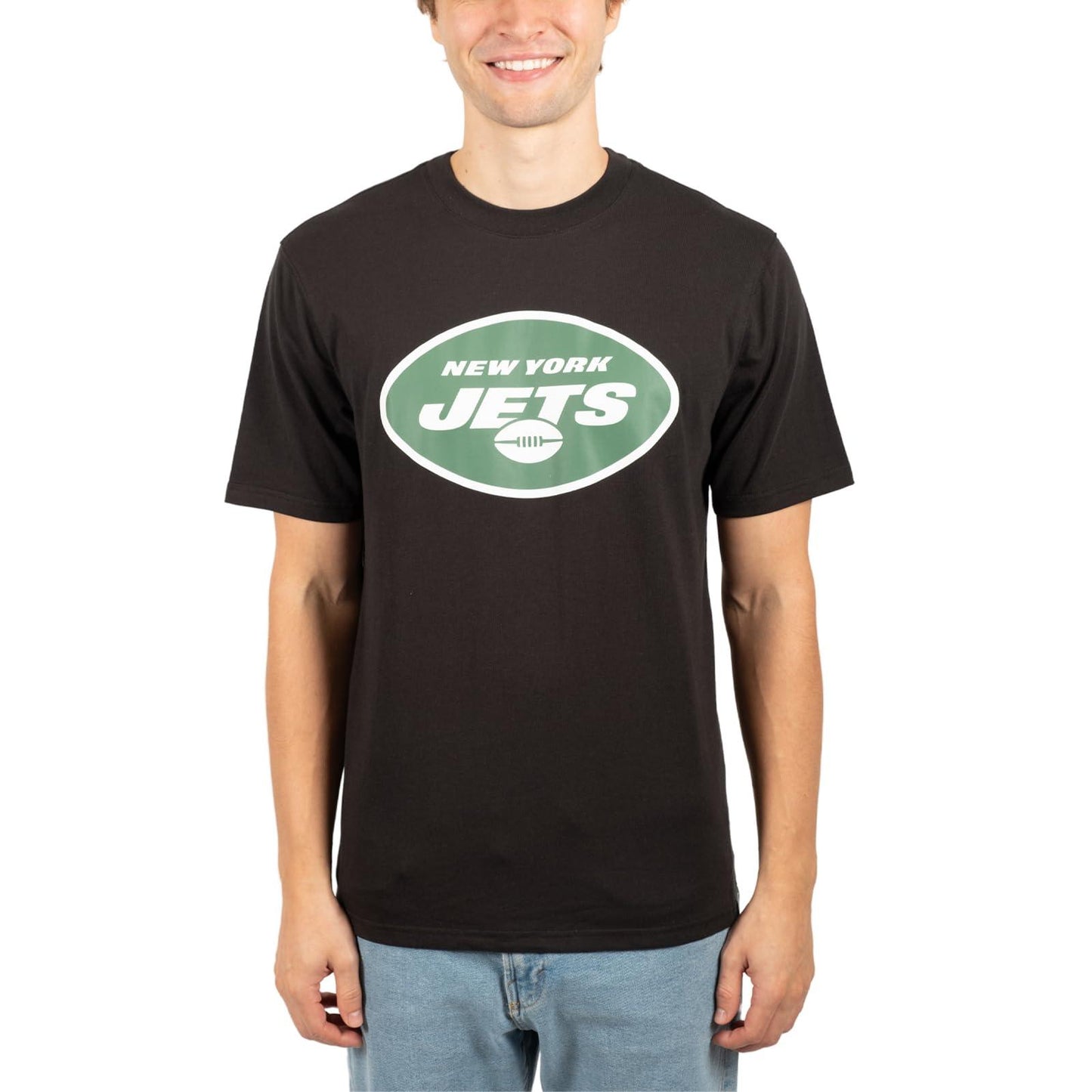 Ultra Game NFL New York Jets Mens Super Soft Ultimate Team Logo T-Shirt|New York Jets - UltraGameShop