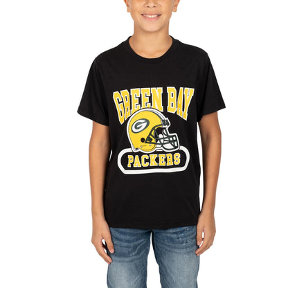 Ultra Game NFL Green Bay Packers Youth Super Soft Game Day Crew Neck T-Shirt|Green Bay Packers - UltraGameShop