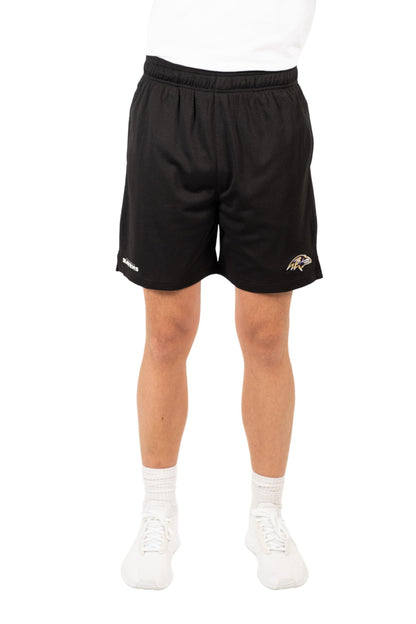 Ultra Game NFL Baltimore Ravens Mens 7 Inch Soft Mesh Active Training Shorts|Baltimore Ravens - UltraGameShop