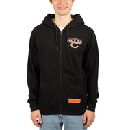 Ultra Game NFL Chicago Bears Mens Standard Sherpa Full Zip Cozy Fleece Hoodie Sweatshirt Jacket|Chicago Bears
