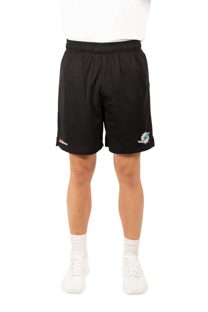 Ultra Game NFL Miami Dolphins Mens 7 Inch Soft Mesh Active Training Shorts|Miami Dolphins - UltraGameShop