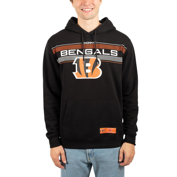 Ultra Game NFL Cincinnati Bengals Mens Super Soft Supreme Pullover Hoodie Sweatshirt|Cincinnati Bengals