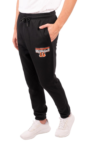 Ultra Game NFL Cincinnati Bengals Mens Active Super Soft Fleece Game Day Jogger Sweatpants|Cincinnati Bengals - UltraGameShop