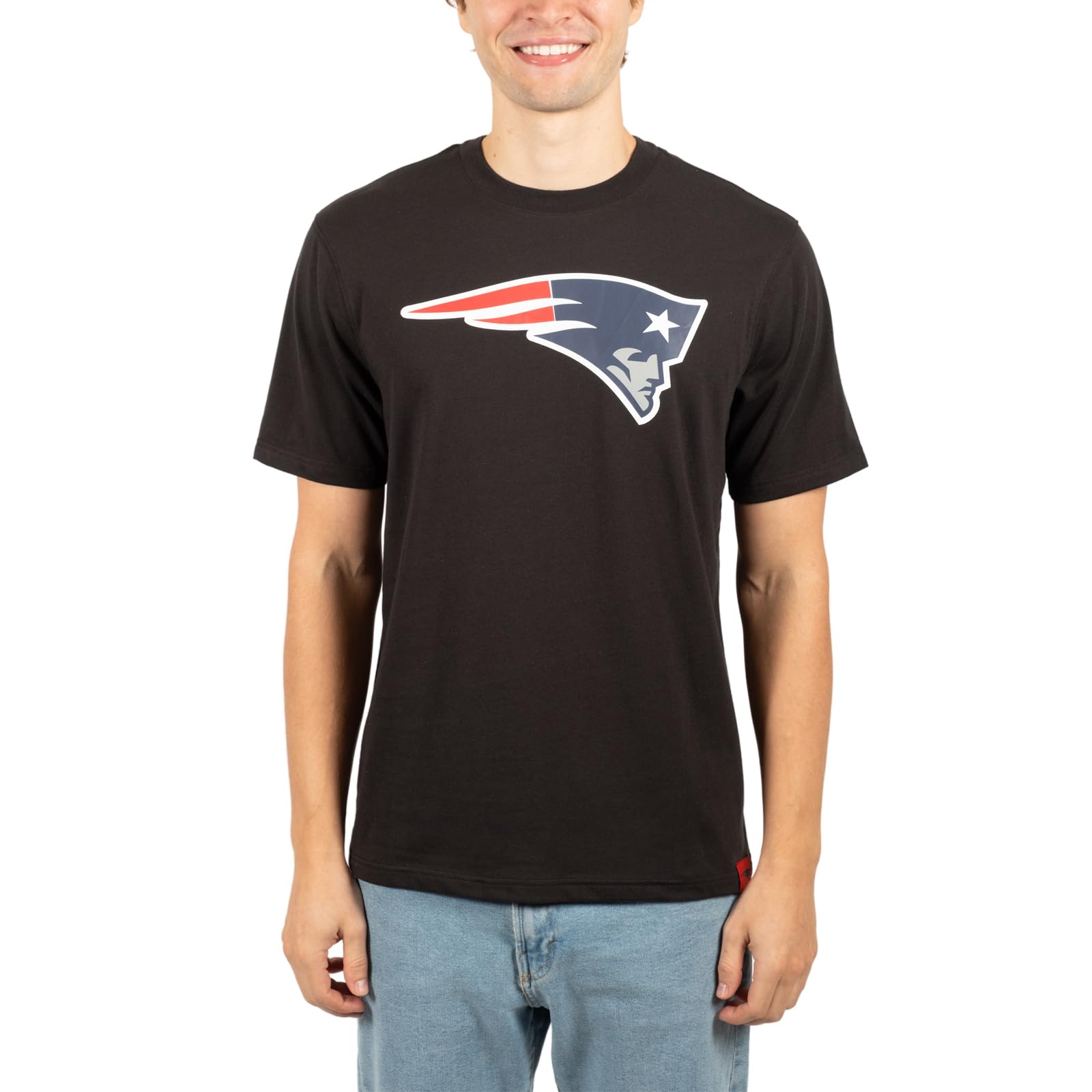 Ultra Game NFL New England Patriots Mens Super Soft Ultimate Team Logo T-Shirt|New England Patriots