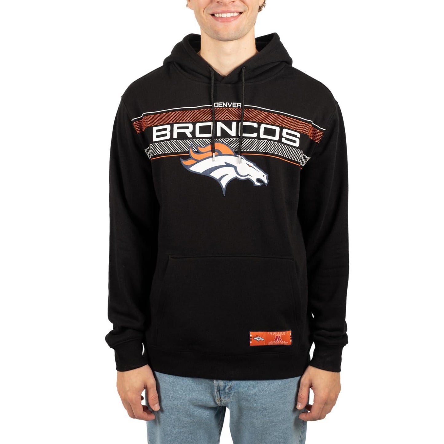 Ultra Game NFL Denver Broncos Mens Super Soft Supreme Pullover Hoodie Sweatshirt|Denver Broncos - UltraGameShop