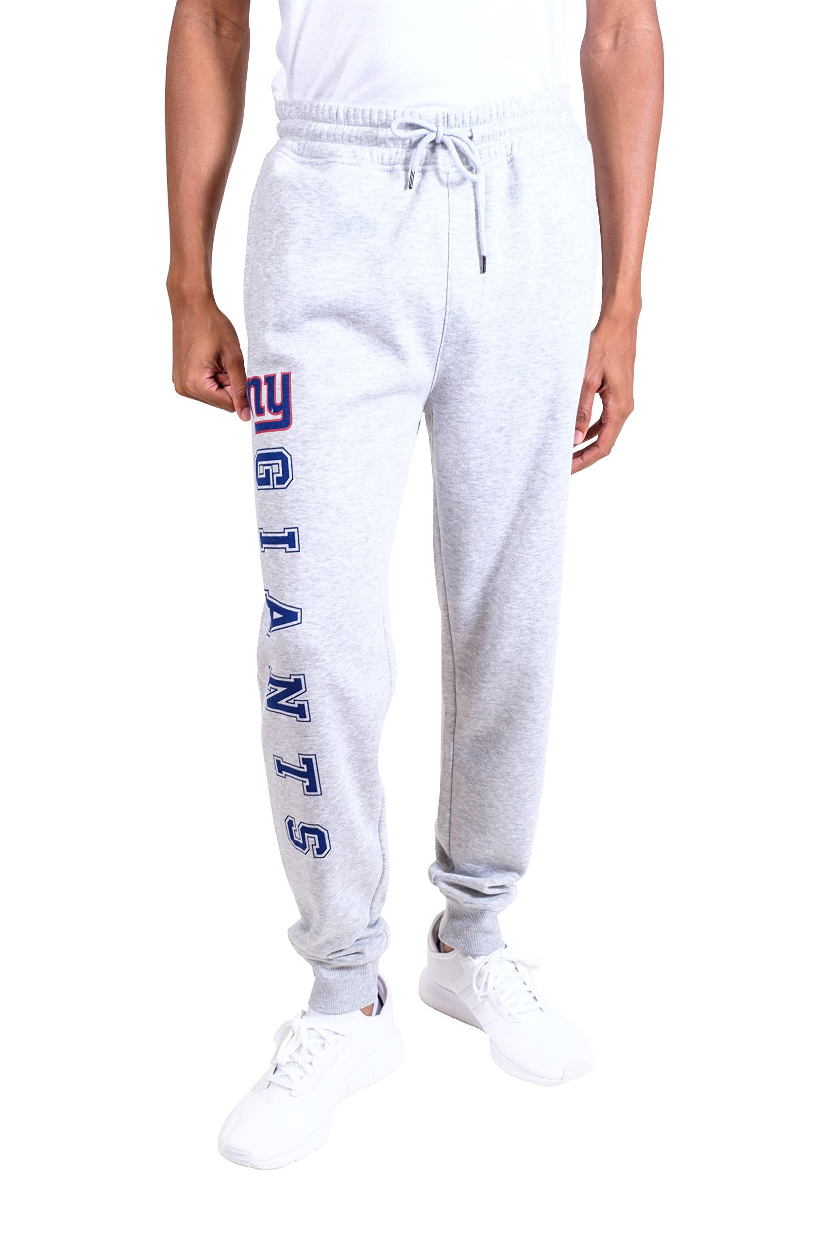 Ultra Game NFL New York Giants Mens Super Soft Game Day Jogger Sweatpants|New York Giants - UltraGameShop