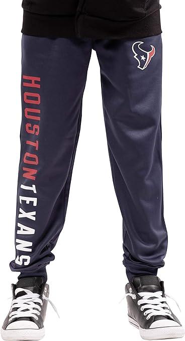 Ultra Game NFL Houston Texans Youth High Performance Moisture Wicking Fleece Jogger Sweatpants|Houston Texans - UltraGameShop