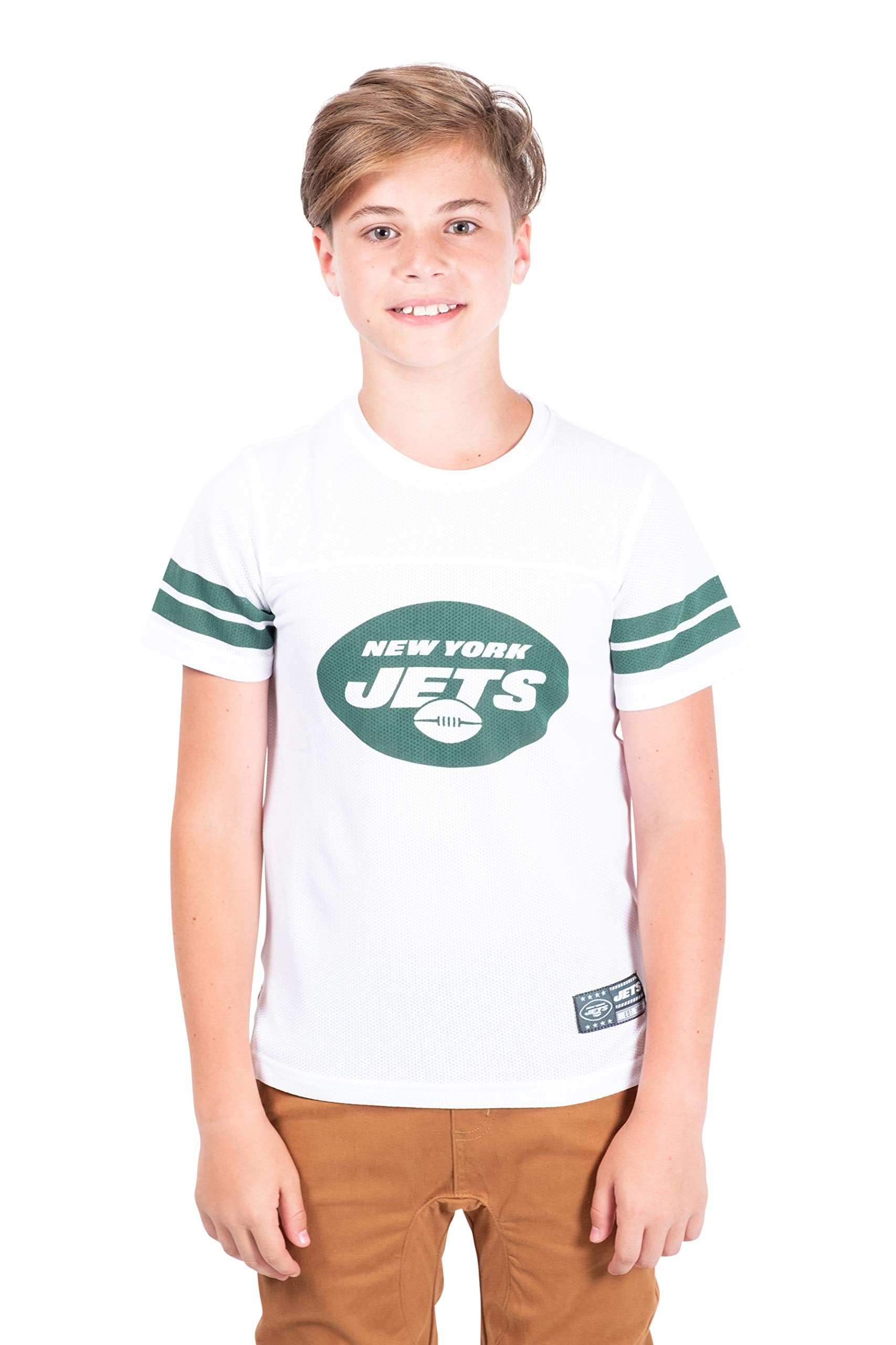 Ultra Game NFL New York Jets Youth Soft Mesh Vintage Jersey T-Shirt|New York Jets - UltraGameShop