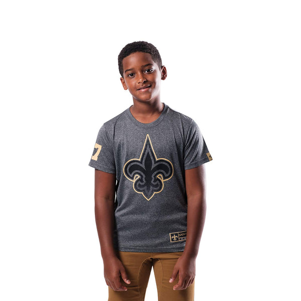Ultra Game NFL New Orleans Saints Youth Super Soft Vintage Active T-Shirt|New Orleans Saints
