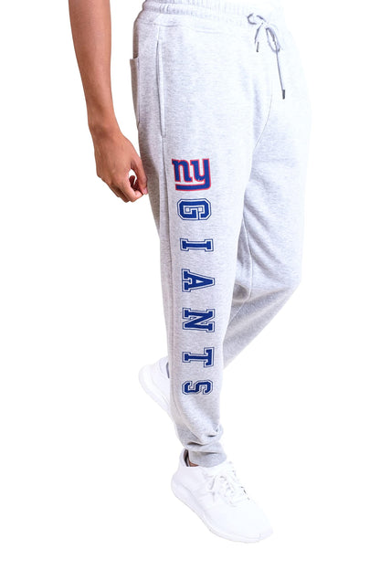 Ultra Game NFL New York Giants Mens Super Soft Game Day Jogger Sweatpants|New York Giants - UltraGameShop