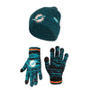 Ultra Game NFL Miami Dolphins Youth Super Soft Marled Winter Beanie Knit Hat with Extra Warm Touch Screen Gloves|Miami Dolphins - UltraGameShop