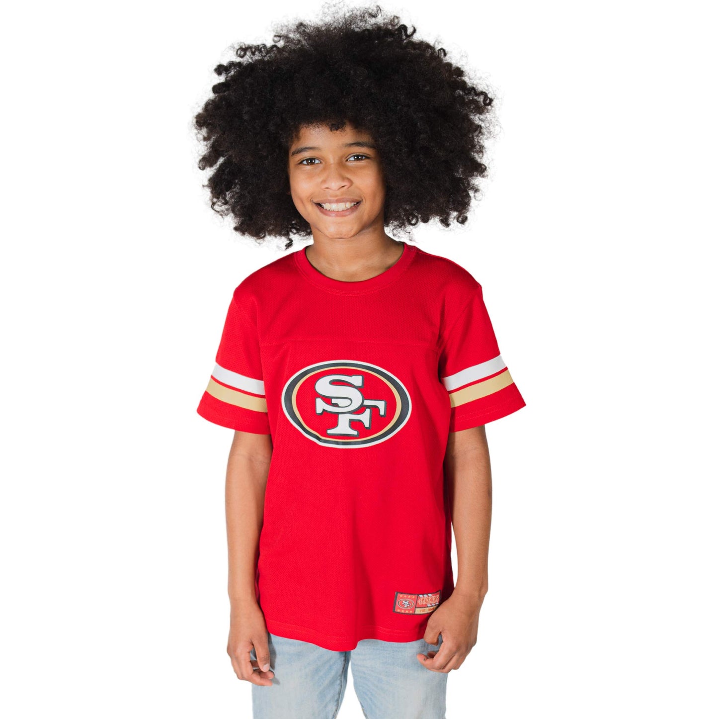 Ultra Game NFL San Francisco 49ers Youth Soft Mesh Vintage Jersey T-Shirt|San Francisco 49ers - UltraGameShop