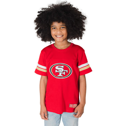 Ultra Game NFL San Francisco 49ers Youth Soft Mesh Vintage Jersey T-Shirt|San Francisco 49ers - UltraGameShop