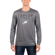 Ultra Game NFL Philadelphia Eagles Mens Active Quick Dry Long Sleeve T-Shirt|Philadelphia Eagles