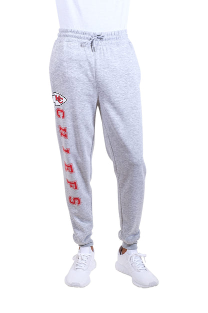 Ultra Game NFL Kansas City Chiefs Mens Super Soft Game Day Jogger Sweatpants|Kansas City Chiefs - UltraGameShop