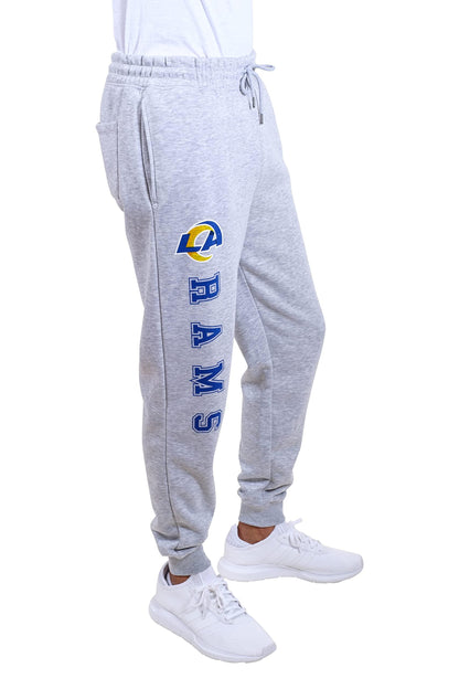 Ultra Game NFL Los Angeles Rams Mens Super Soft Game Day Jogger Sweatpants|Los Angeles Rams - UltraGameShop