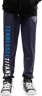 Ultra Game NFL Tennessee Titans Youth High Performance Moisture Wicking Fleece Jogger Sweatpants|Tennessee Titans