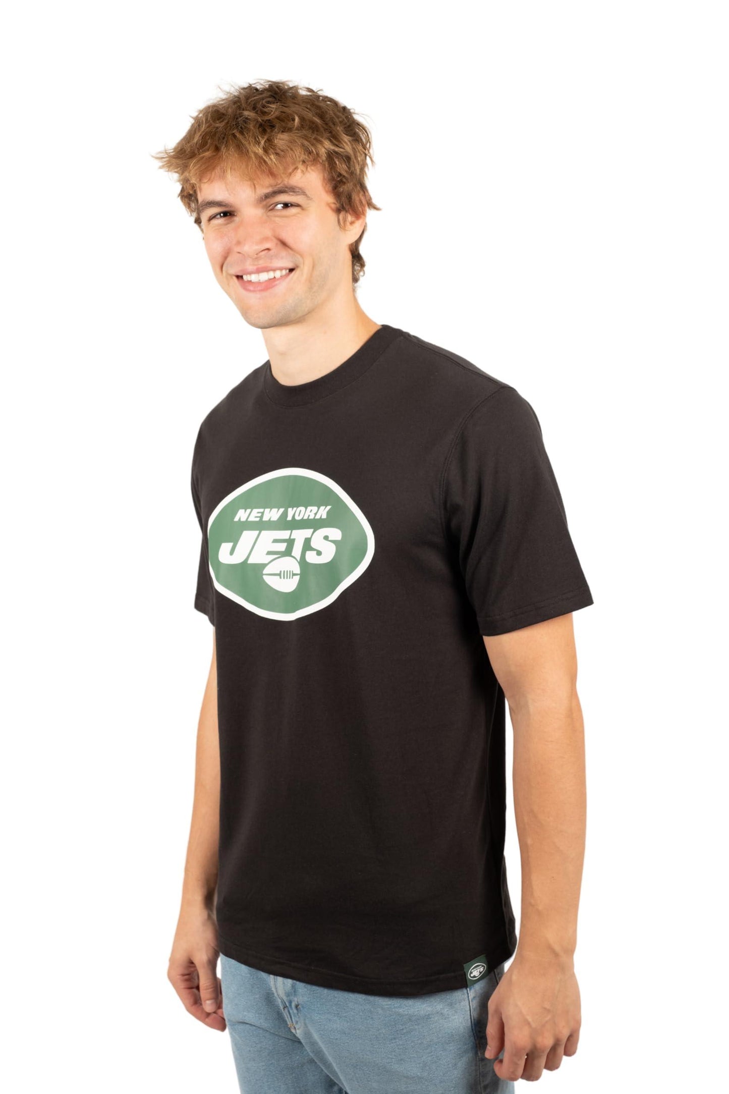 Ultra Game NFL New York Jets Mens Super Soft Ultimate Team Logo T-Shirt|New York Jets - UltraGameShop