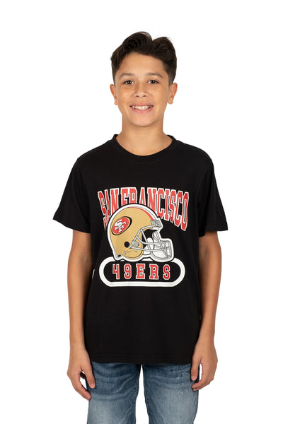 Ultra Game NFL San Francisco 49ers Youth Super Soft Game Day Crew Neck T-Shirt|San Francisco 49ers