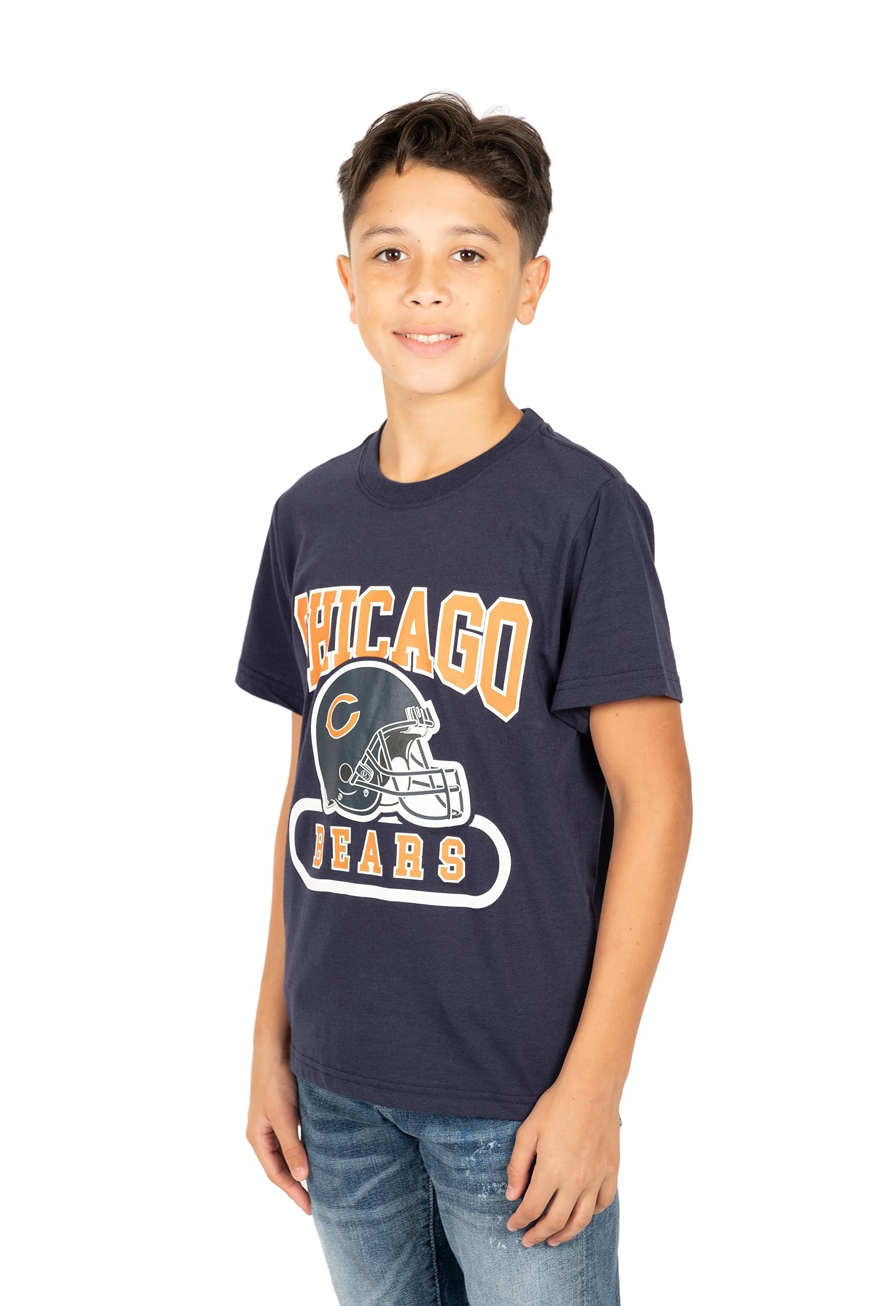 Ultra Game NFL Chicago Bears Youth Super Soft Game Day Crew Neck T-Shirt|Chicago Bears - UltraGameShop