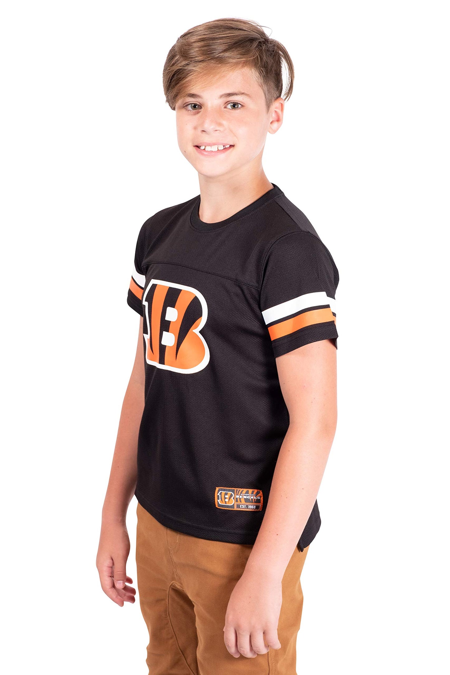 Ultra Game NFL Cincinnati Bengals Youth Soft Mesh Vintage Jersey T-Shirt|Cincinnati Bengals - UltraGameShop