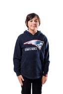 Ultra Game NFL New England Patriots Youth Soft Fleece Pullover Hoodie Sweatshirt|New England Patriots