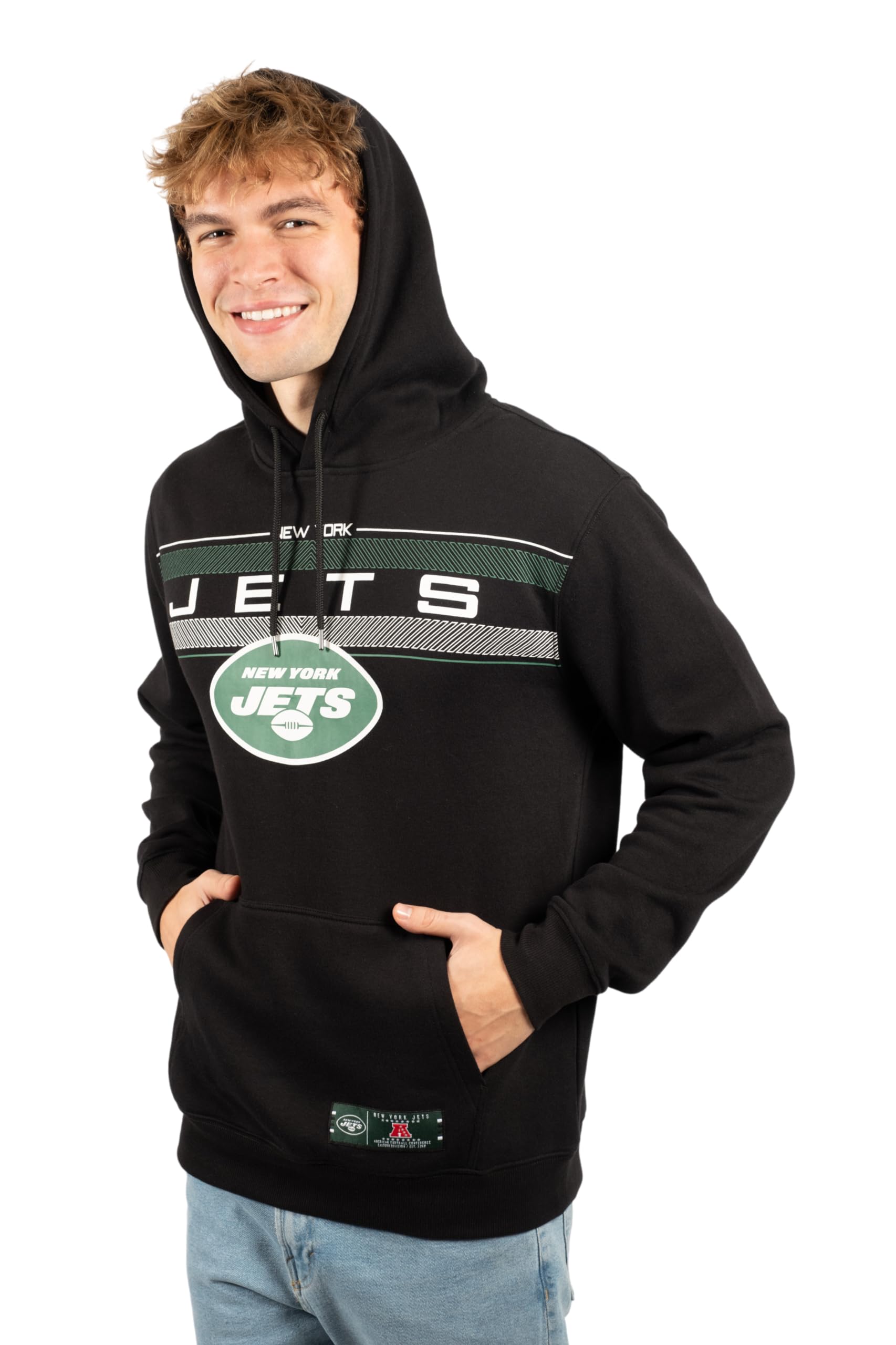 Ultra Game NFL New York Jets Mens Super Soft Supreme Pullover Hoodie Sweatshirt|New York Jets