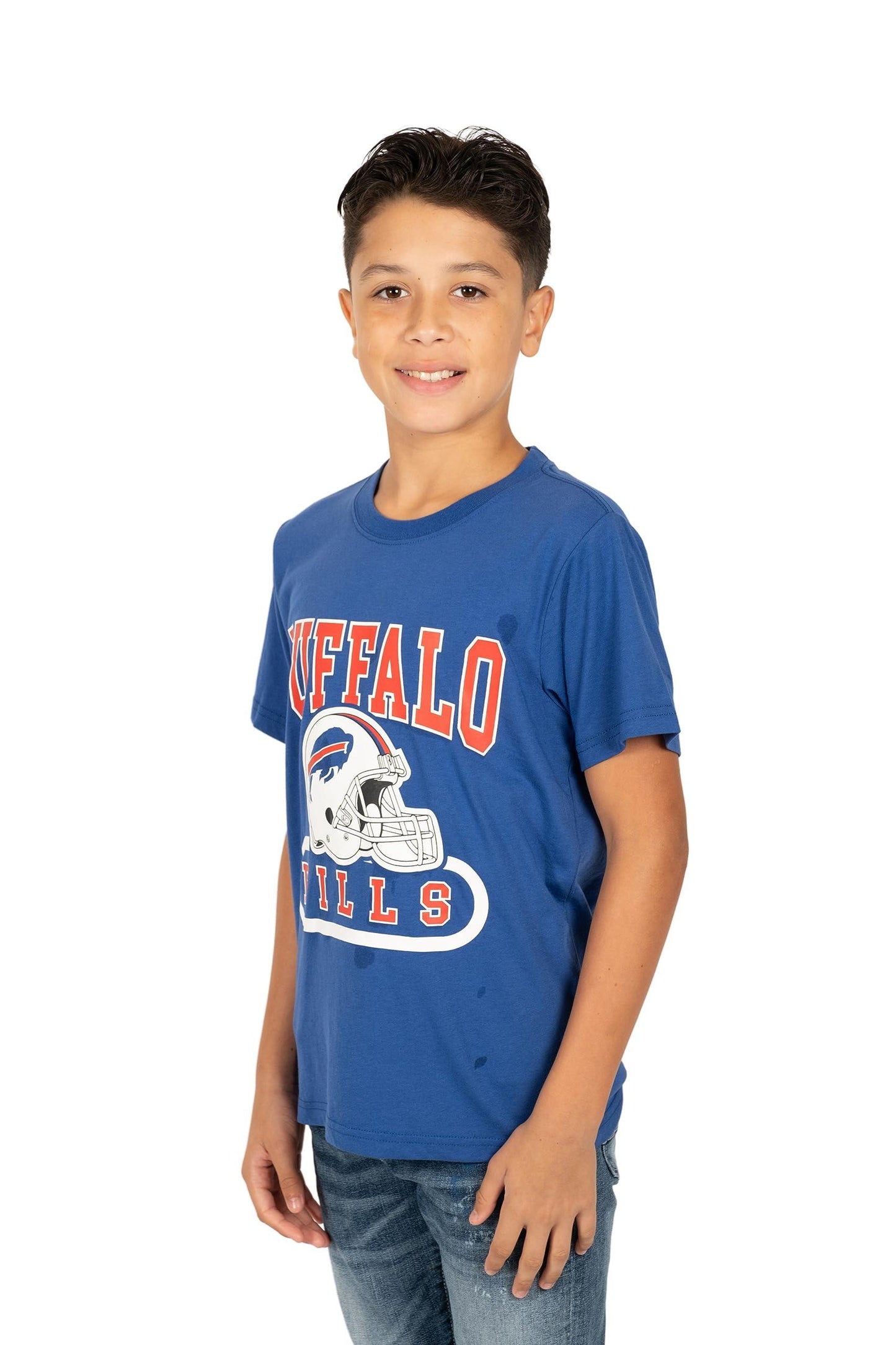 Ultra Game NFL Buffalo Bills Youth Super Soft Game Day Crew Neck T-Shirt|Buffalo Bills - UltraGameShop