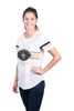 Ultra Game NFL New Orleans Saints Womens Soft Mesh Jersey Varsity Tee Shirt|New Orleans Saints