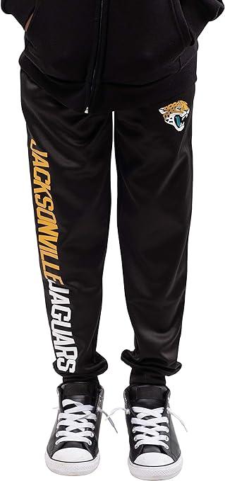 Ultra Game NFL Jacksonville Jaguars Youth High Performance Moisture Wicking Fleece Jogger Sweatpants|Jacksonville Jaguars - UltraGameShop