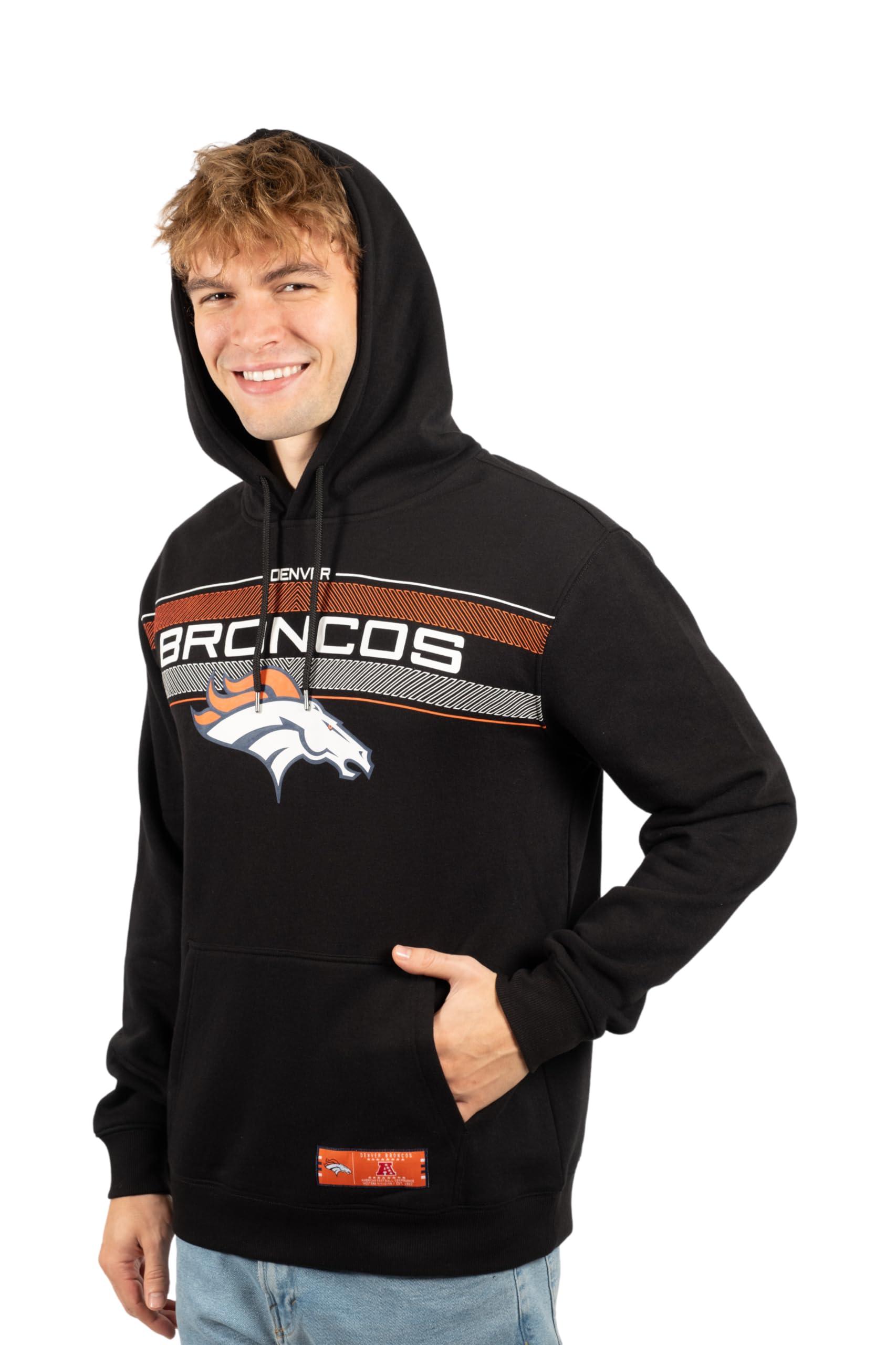 Ultra Game NFL Denver Broncos Mens Super Soft Supreme Pullover Hoodie Sweatshirt|Denver Broncos - UltraGameShop