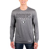 Ultra Game NFL Las Vegas Raiders Mens Active Quick Dry Long Sleeve T-Shirt|Las Vegas Raiders