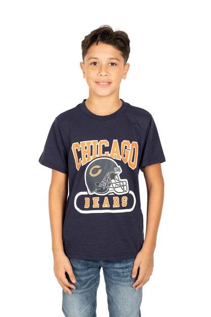 Ultra Game NFL Chicago Bears Youth Super Soft Game Day Crew Neck T-Shirt|Chicago Bears - UltraGameShop