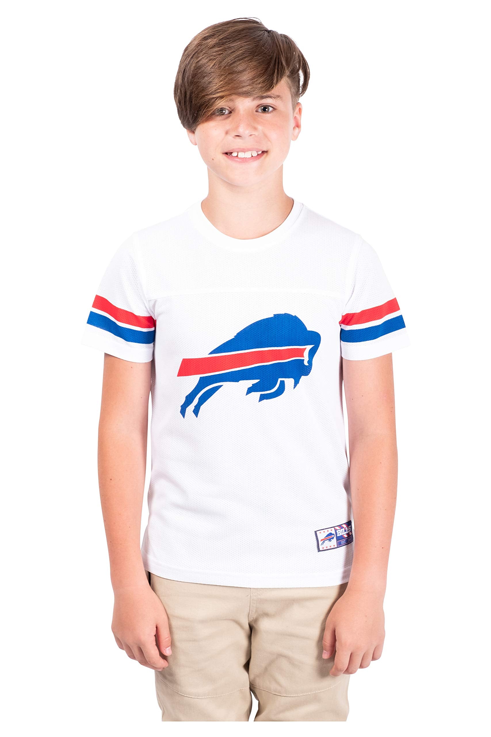 Ultra Game NFL Buffalo Bills Youth Soft Mesh Vintage Jersey T-Shirt|Buffalo Bills - UltraGameShop