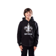 Ultra Game NFL New Orleans Saints Youth Soft Fleece Pullover Hoodie Sweatshirt|New Orleans Saints