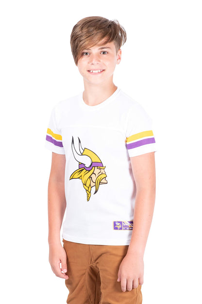 Ultra Game NFL Minnesota Vikings Youth Soft Mesh Vintage Jersey T-Shirt|Minnesota Vikings - UltraGameShop