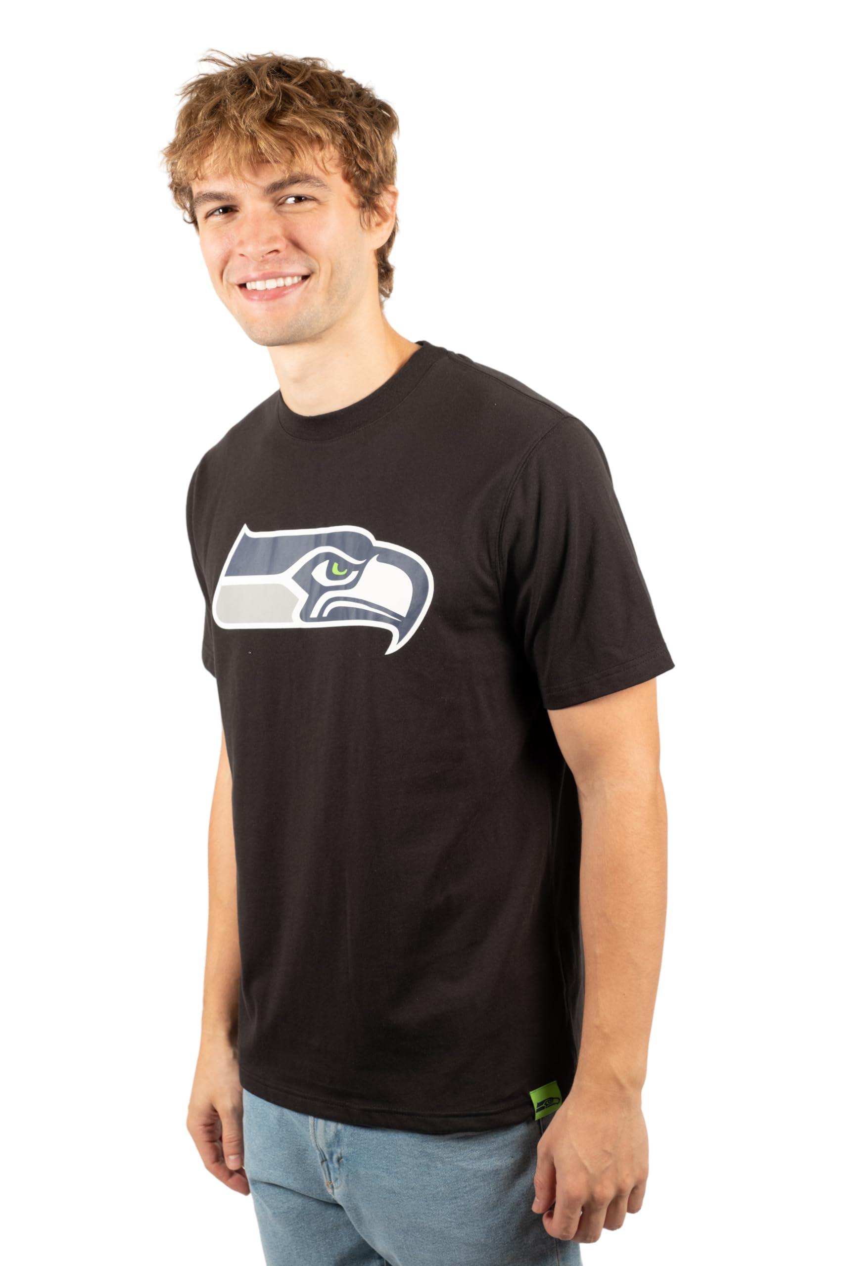 Ultra Game NFL Seattle Seahawks Mens Super Soft Ultimate Team Logo T-Shirt|Seattle Seahawks - UltraGameShop