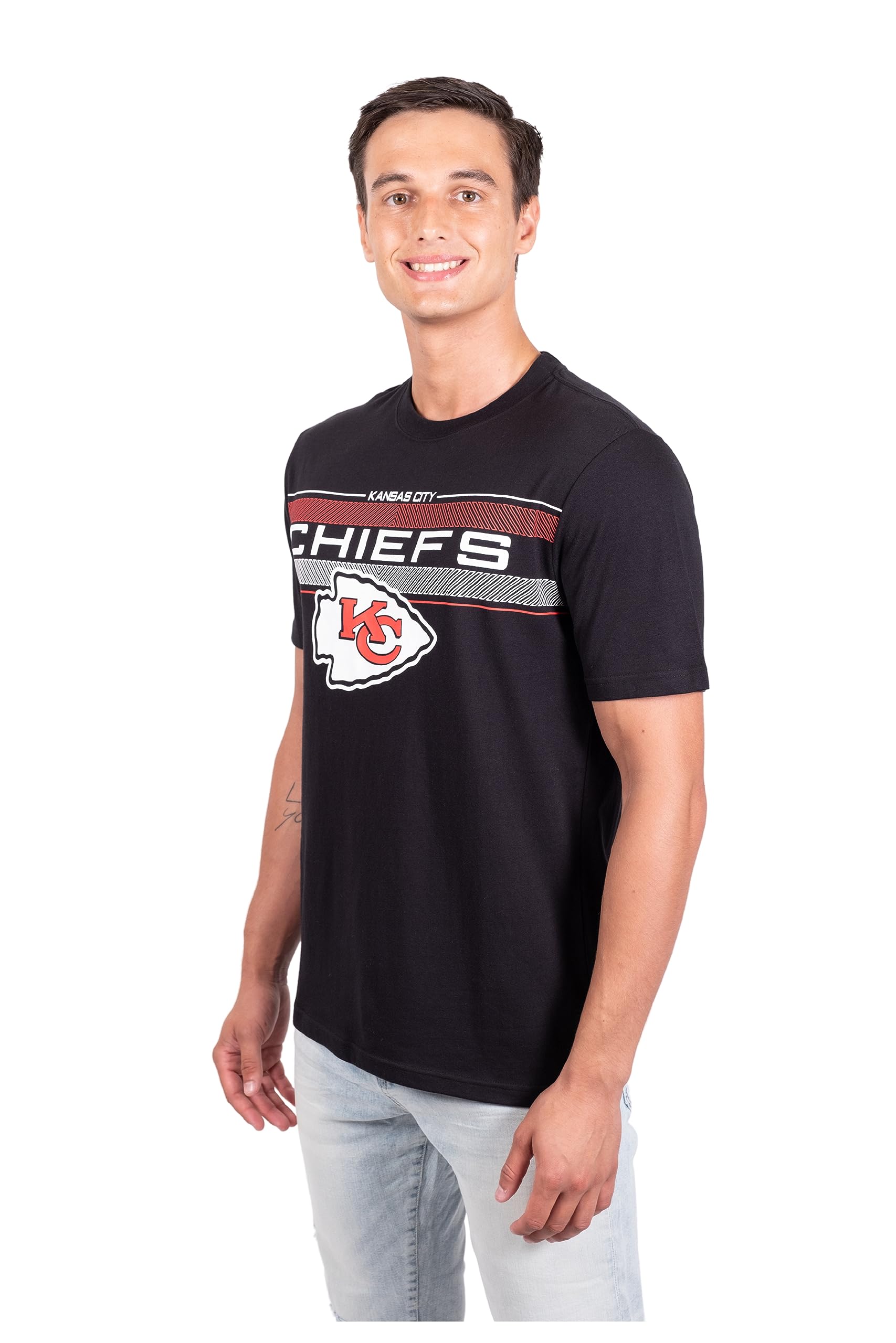 Ultra Game NFL Kansas City Chiefs Mens Super Soft Ultimate Game Day Crew Neck T-Shirt|Kansas City Chiefs - UltraGameShop