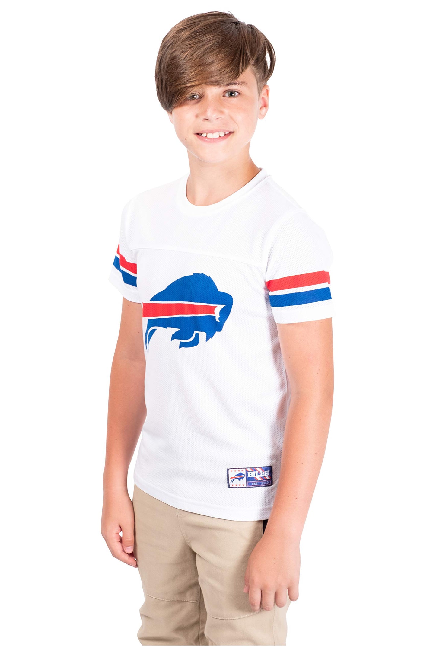 Ultra Game NFL Buffalo Bills Youth Soft Mesh Vintage Jersey T-Shirt|Buffalo Bills - UltraGameShop