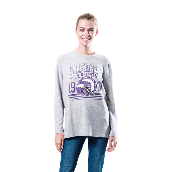 Ultra Game NFL Minnesota Vikings Womens Sleepwear Pajama Loungewear Shirt|Minnesota Vikings