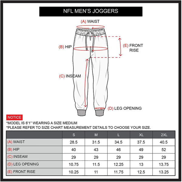 Ultra Game NFL Atlanta Falcons Mens Standard Active Basic Jogger Fleece Pants|Atlanta Falcons