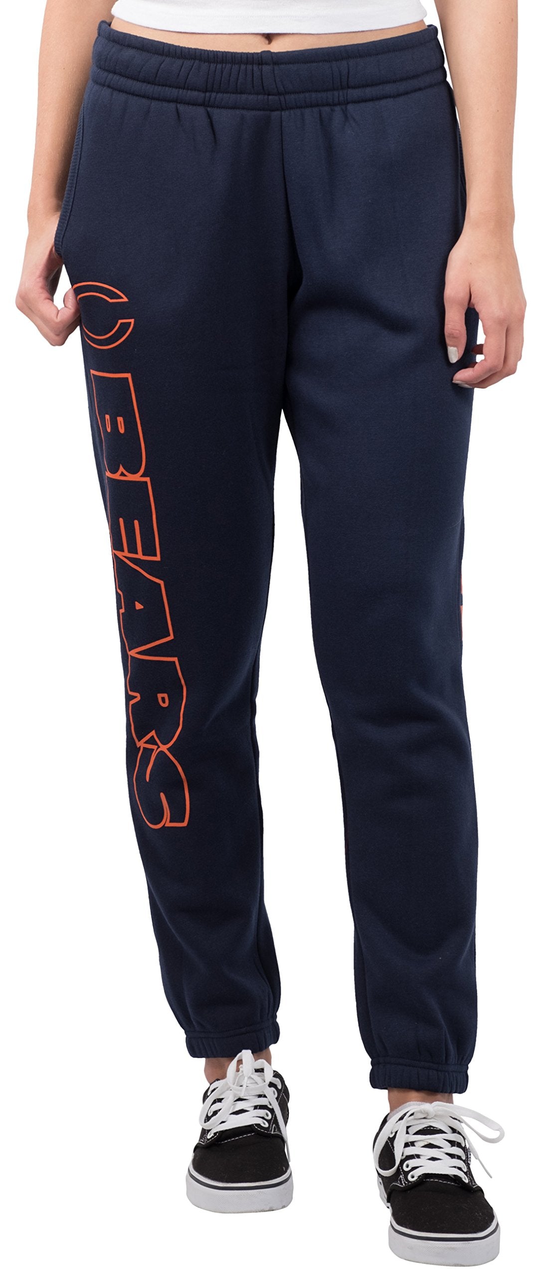 Ultra Game NFL Chicago Bears Womens Super Soft Fleece Jogger Sweatpants|Chicago Bears - UltraGameShop