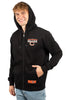 Ultra Game NFL Chicago Bears Mens Standard Sherpa Full Zip Cozy Fleece Hoodie Sweatshirt Jacket|Chicago Bears