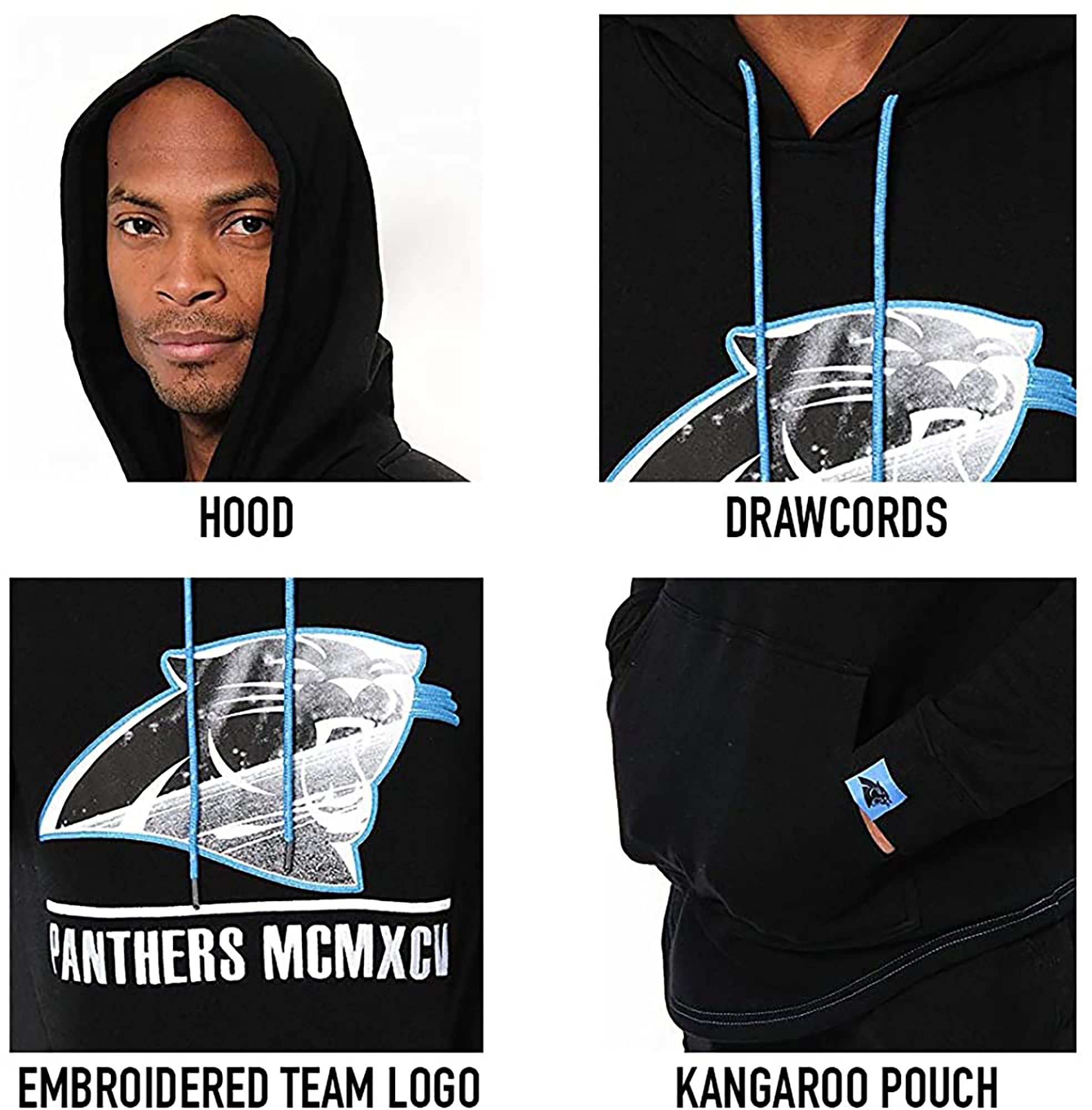 Ultra Game NFL Las Vegas Raiders Mens Embroidered Fleece Hoodie Pullover Sweatshirt|Las Vegas Raiders