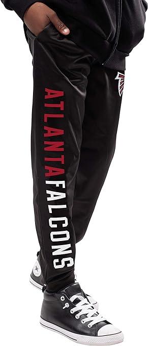 Ultra Game NFL Atlanta Falcons Youth High Performance Moisture Wicking Fleece Jogger Sweatpants|Atlanta Falcons - UltraGameShop