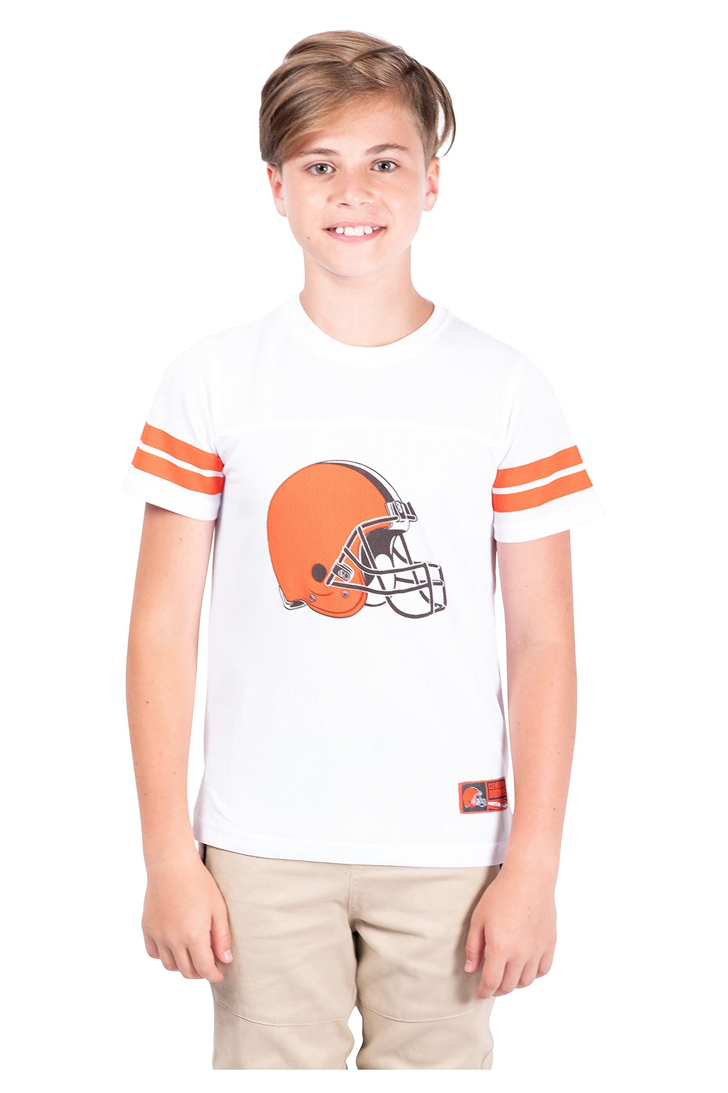 Ultra Game NFL Cleveland Browns Youth Soft Mesh Vintage Jersey T-Shirt|Cleveland Browns - UltraGameShop