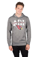 Ultra Game NFL Arizona Cardinals Mens Soft Fleece Hoodie Pullover Sweatshirt With Zipper Pockets|Arizona Cardinals