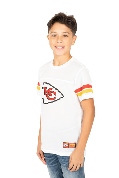 Ultra Game NFL Kansas City Chiefs Youth Mesh Vintage Jersey Tee Shirt|Kansas City Chiefs - UltraGameShop